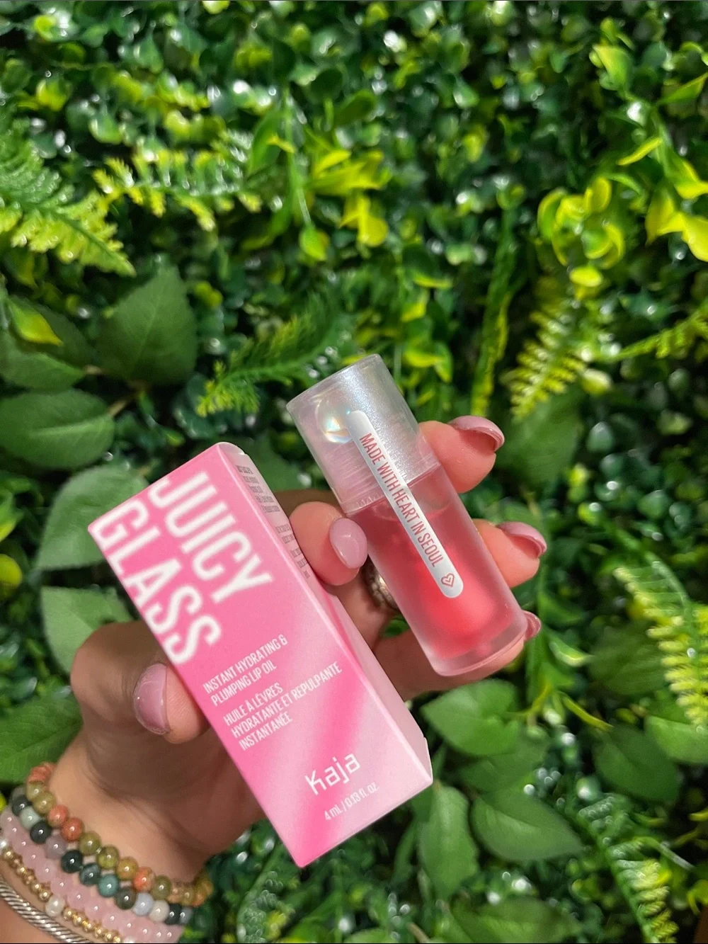 Kaja Juicy Glass Hydrating Lip Oil — Rose Hip Spritz 01